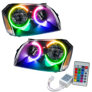 Dodge Magnum Headlight Assembly - ORACLE Lighting - SMD HL - ColorSHIFT w/ Simple Controller - Black - `05-`07